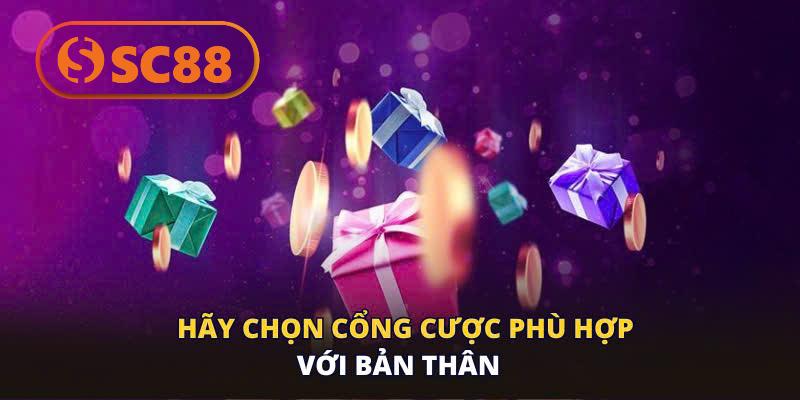 Nên chọn cổng phù hợp với bản thân